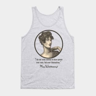 Mary Wollstonecraft Portrait and Quote Tank Top